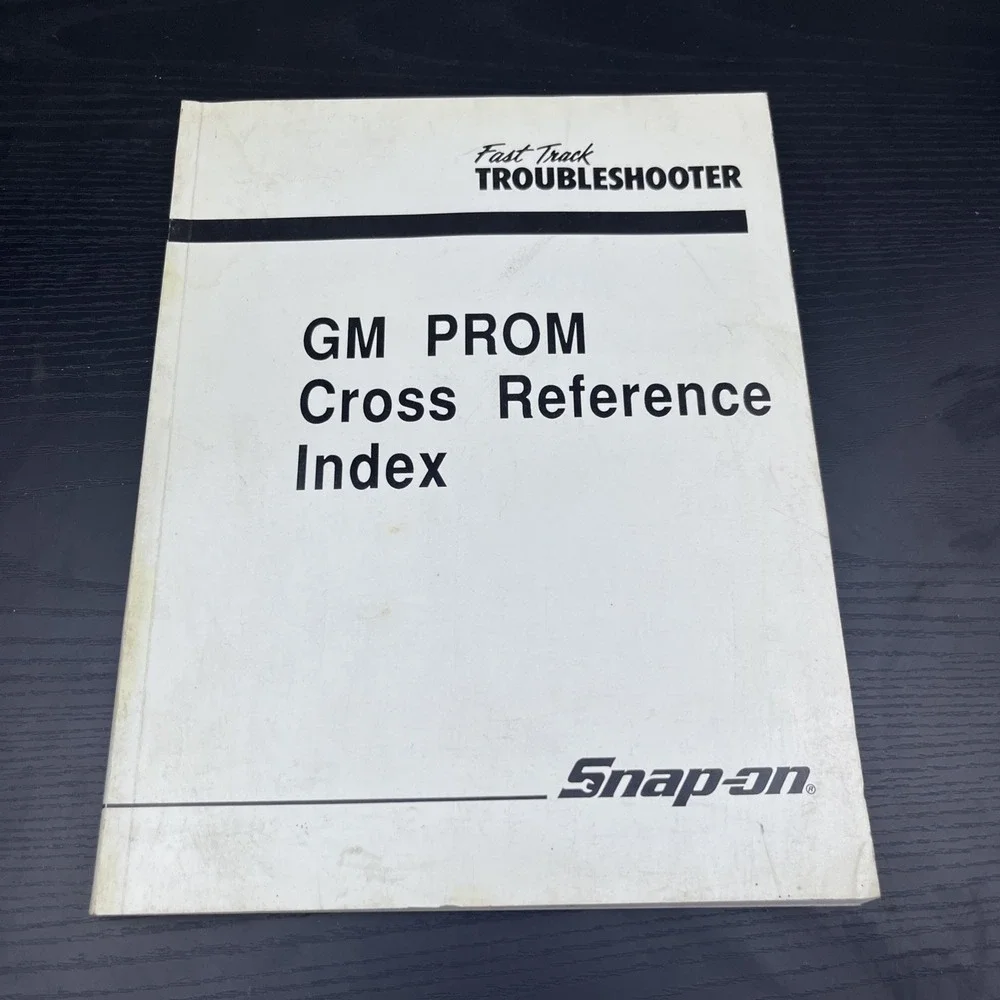 Snap-On GM PROM Cross Reference Index Manual MT2500-2988‎ Scanner Guide